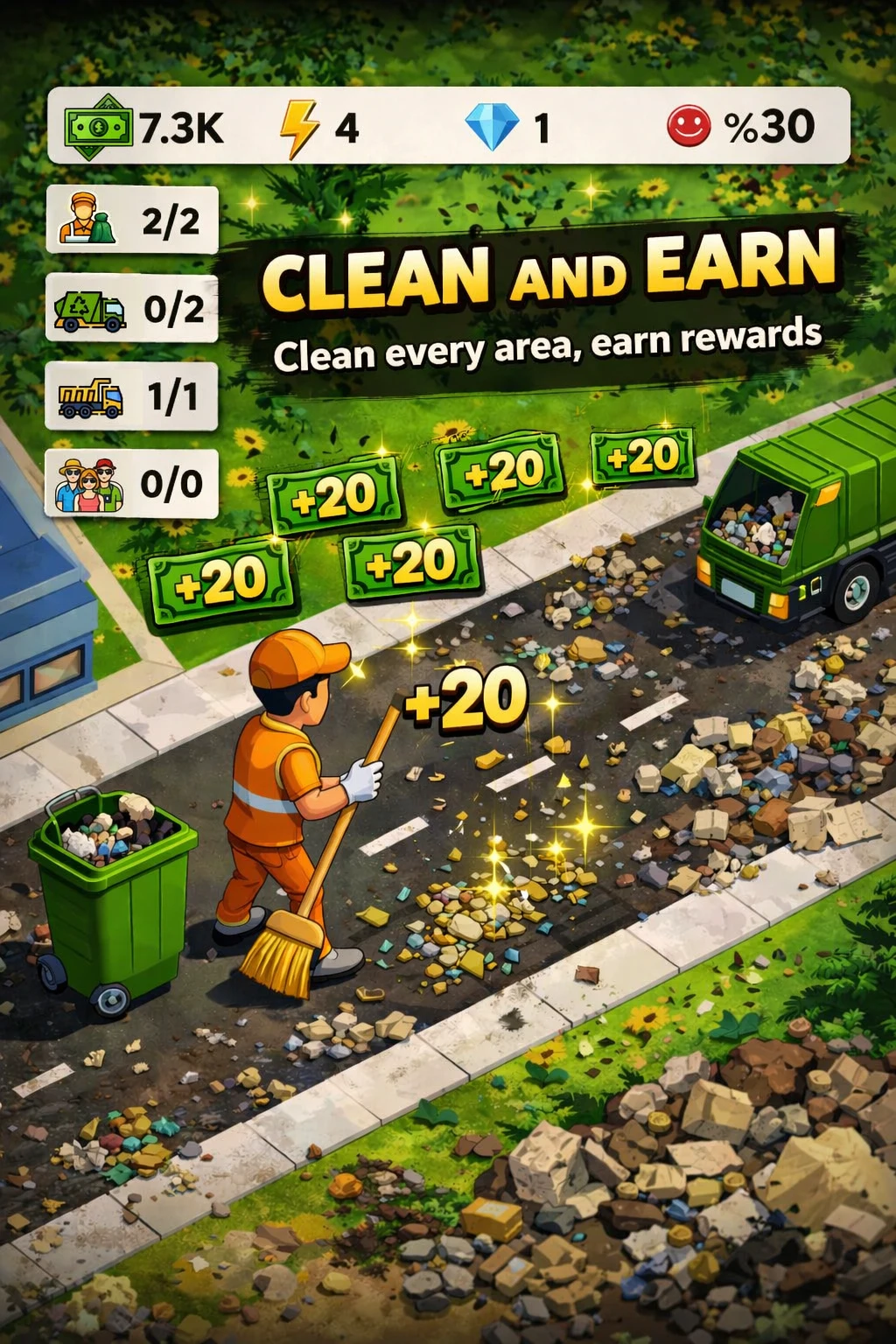 Cleaning Game: KingdomOfTrash screenshot